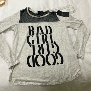 Scotch and soda, long sleeve T-shirt, and taupe and blackish mix